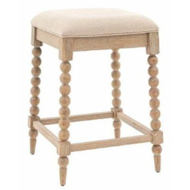 Artisan Natural Square Barstool (Solid in Pairs)