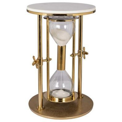 Tempus Marble Top Round Side Table - image 1