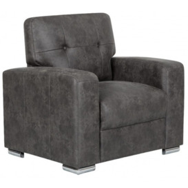 Hampton Fabric Armchair - Comes in Dark Grey and Taupe - thumbnail 1