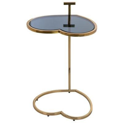 Love Heart Brushed Gold Side Table - image 1