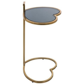 Love Heart Brushed Gold Side Table - thumbnail 3