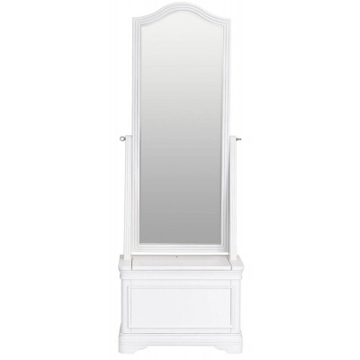 Selden White Cheval Mirror - image 1