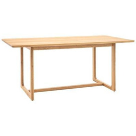 Craft 6 Seater Dining Table - Comes in Natural and Smoked Options - thumbnail 1