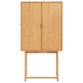 Craft 2 Door 2 Drawer Cocktail Cabinet - Comes in Natural and Smoked Options
