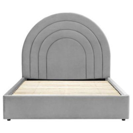 Arch 5ft King Size Fabric Bed - Comes in Grey, Blue, Green and Pink Options