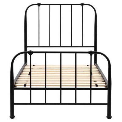 Loughton 3ft Single Metal Bed - Comes in Black and Ivory Options - image 1