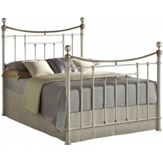 Bronte Cream Metal Bed - Comes in 4ft 6in Double and 5ft King Size Options