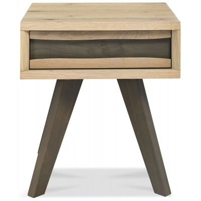 Bentley Designs Cadell Aged Oak 1 Drawer Lamp Table - image 1