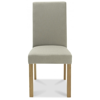 Bentley Designs Parker Silver Grey Fabric Square Back Dining Chair (Sold in Pairs) - image 1