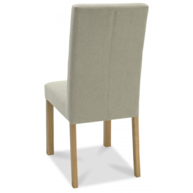 Bentley Designs Parker Silver Grey Fabric Square Back Dining Chair (Sold in Pairs) - thumbnail 3