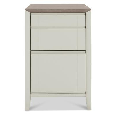 Bentley Designs Bergen Grey Washed Oak and Soft Grey Filing Cabinet with Drawer - image 1