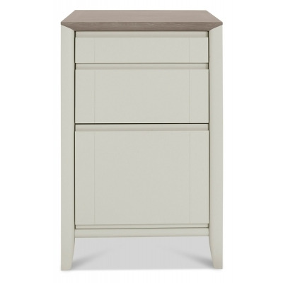 Bentley Designs Bergen Grey Washed Oak and Soft Grey Filing Cabinet with Drawer - image 1