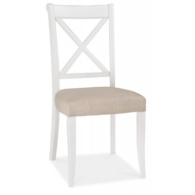 Bentley Designs Hampstead Two Tone X Back Dining Chair (Sold in Pairs) - image 1