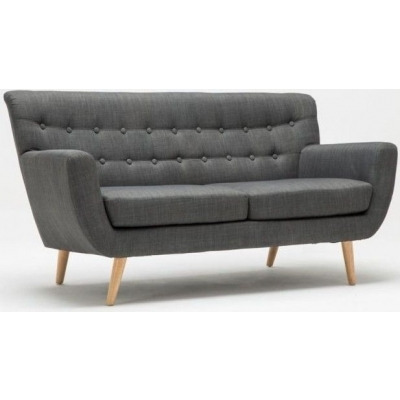 Birlea Loft Grey 3 Seater Fabric Sofa - image 1