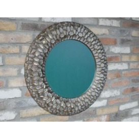 Metal Round Mirror - 72cm x 72cm - (Set of 2) - thumbnail 1