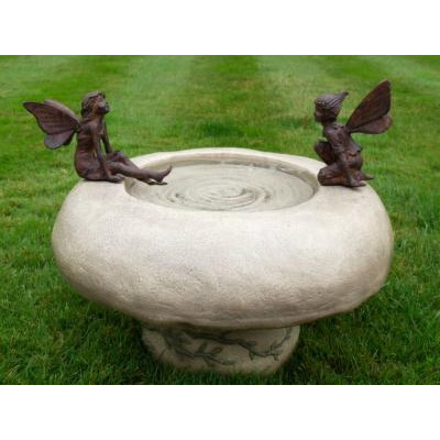 Bird Bath with Fairies - image 1