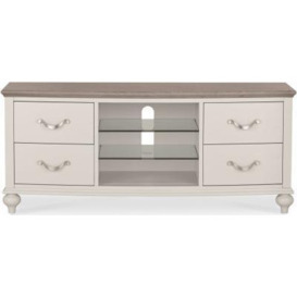 Bentley Designs Montreux Grey Washed Oak and Soft Grey Entertainment Unit 43in Plasma