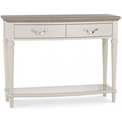 Bentley Designs Montreux Grey Washed Oak and Soft Grey Console Table with Drawer - image 1