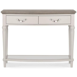 Bentley Designs Montreux Grey Washed Oak and Soft Grey Console Table with Drawer - thumbnail 2