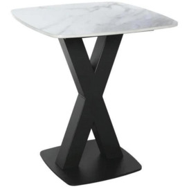 Vernal White Sintered Stone Lamp Table - thumbnail 2