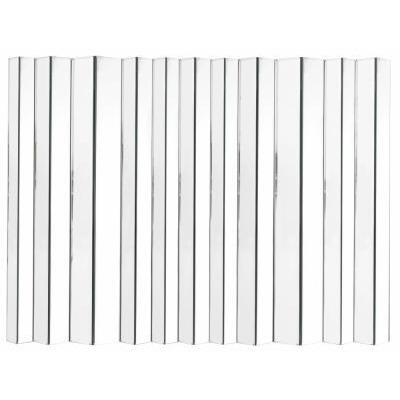 Navia Silver Rectangular Wall Mirror - 85cm x 115cm by Choice 