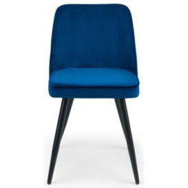 Burgess Blue Velvet Dining Chair (Sold in Pairs)