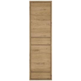 Shetland Oak 2 Door 2 Drawer Narrow Cabinet