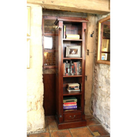 La Roque Mahogany Narrow Bookcase - thumbnail 2