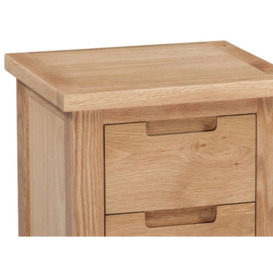Homestyle GB Moderna Oak Bedside Cabinet - thumbnail 2