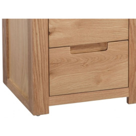 Homestyle GB Moderna Oak Bedside Cabinet - thumbnail 3