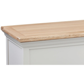 Homestyle GB Cotswold Oak and Painted Blanket Box - thumbnail 2