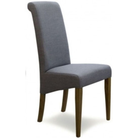 Homestyle GB Italia Light Grey Fabric Dining Chair (Sold in Pairs)