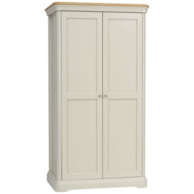 TCH Cromwell 2 Door Wardrobe - Oak and Painted - thumbnail 1