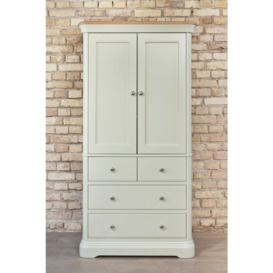 TCH Cromwell 2 Door 4 Drawer Linen Chest - Oak and Painted - thumbnail 3