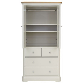 TCH Cromwell 2 Door 4 Drawer Linen Chest - Oak and Painted - thumbnail 2