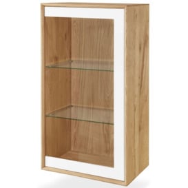 Clemence Richard Modena Oak 1 Glass Door Display Cabinet - thumbnail 3