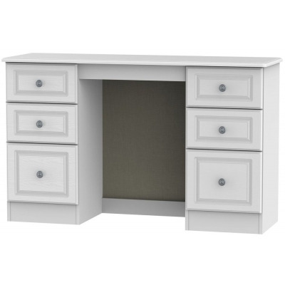 Pembroke Double Pedestal Dressing Table - Comes in White, Cream and High Gloss White Options - image 1