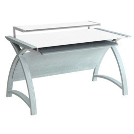 Curved Grey Computer Desk PC201 900