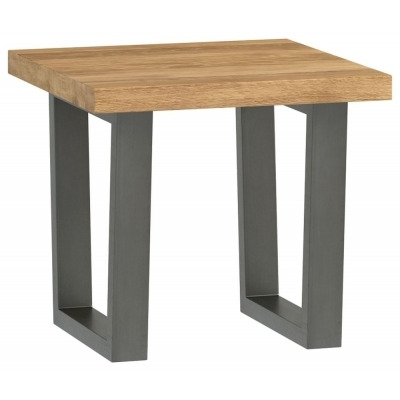 Fusion Lamp Table - Comes in Oak and Stone Effect Options - image 1