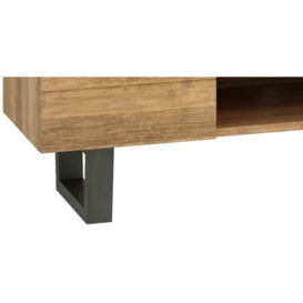 Fusion 2 Door TV Unit - Comes in Oak and Stone Effect Options - thumbnail 3