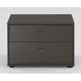 Tokio 2 Drawer Bedside Cabinet with Carcase Color Front
