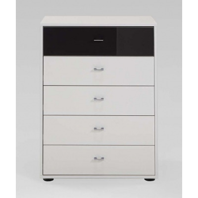 Tokio 5 Drawer Chest with Glass Top Drawer - image 1