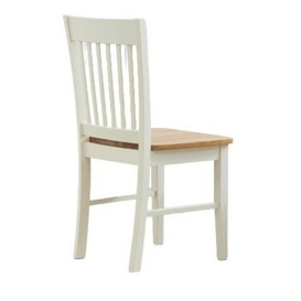 Nayeli Oak and Cream Dining Chairs (Sold in Pairs) - thumbnail 2