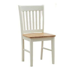 Nayeli Oak and Cream Dining Chairs (Sold in Pairs) - thumbnail 1