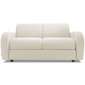 Jay-Be Retro Deep Sprung MattressFabric 2 Seater Sofa Bed - Comes in Cream Fabric, Aubergine Fabric and Berry Fabric - thumbnail 1