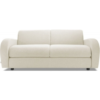 Jay-Be Retro Deep Sprung Mattress 3 Seater Sofa Bed - Cream Fabric - image 1