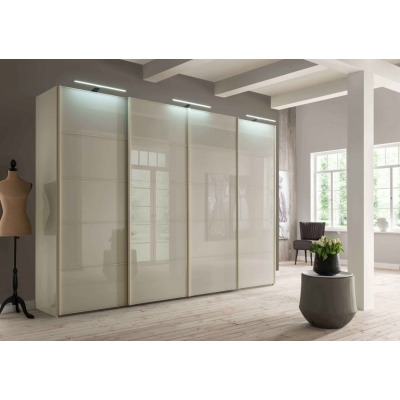VIP Westside Sliding Wardrobe with Champagne Glass Front