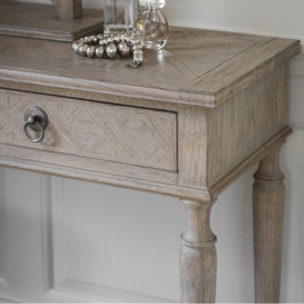 Chester Wooden 2 Drawer Dressing Table - thumbnail 3