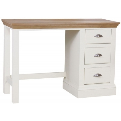 TCH Coelo Single Pedestal Dressing Table - Oak and Painted - image 1