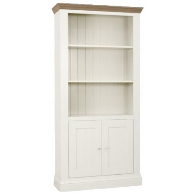 TCH Coelo 2 Door Bookcase - Oak and Painted - image 1